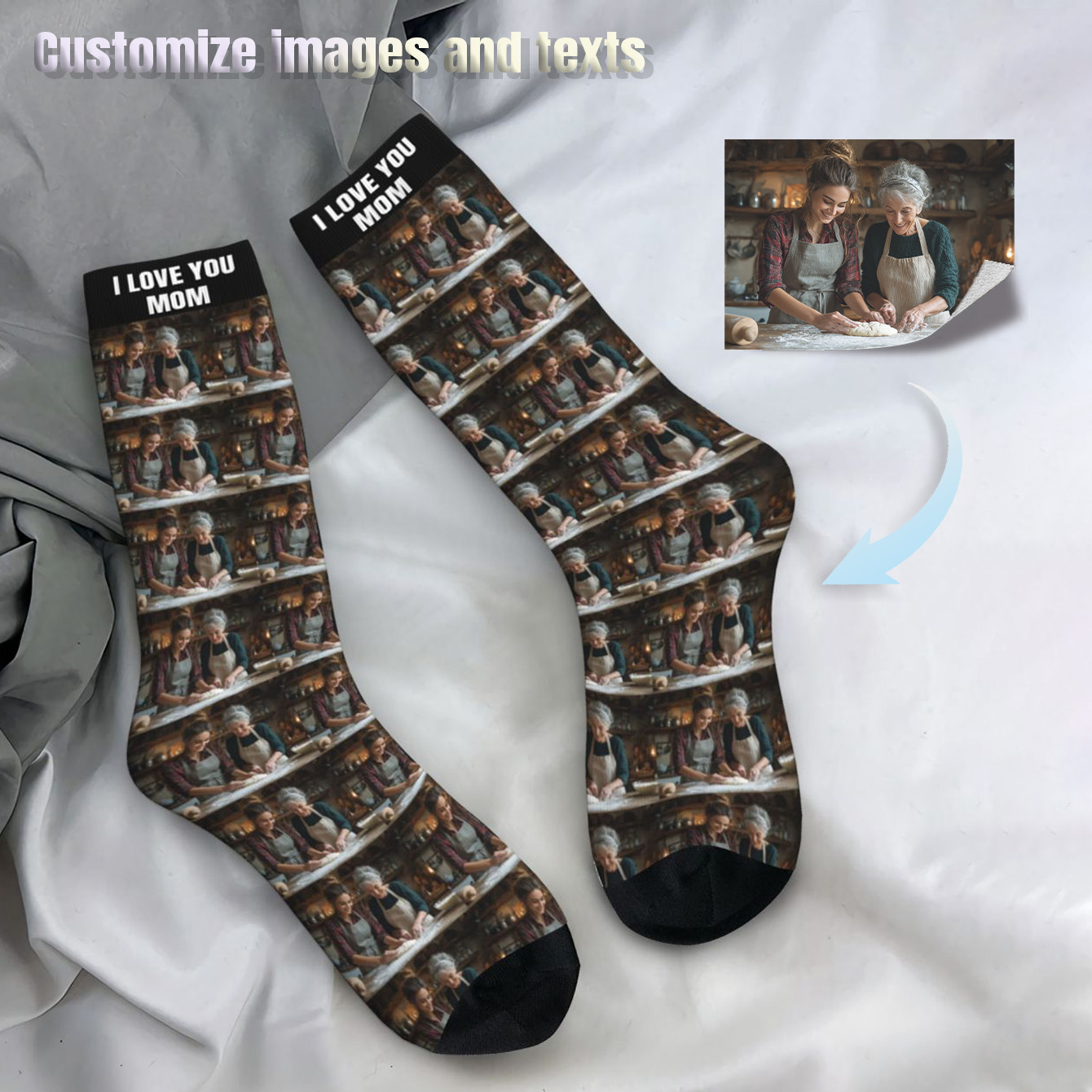 Photographic Memory - Customized photo socks Unisex custom socks