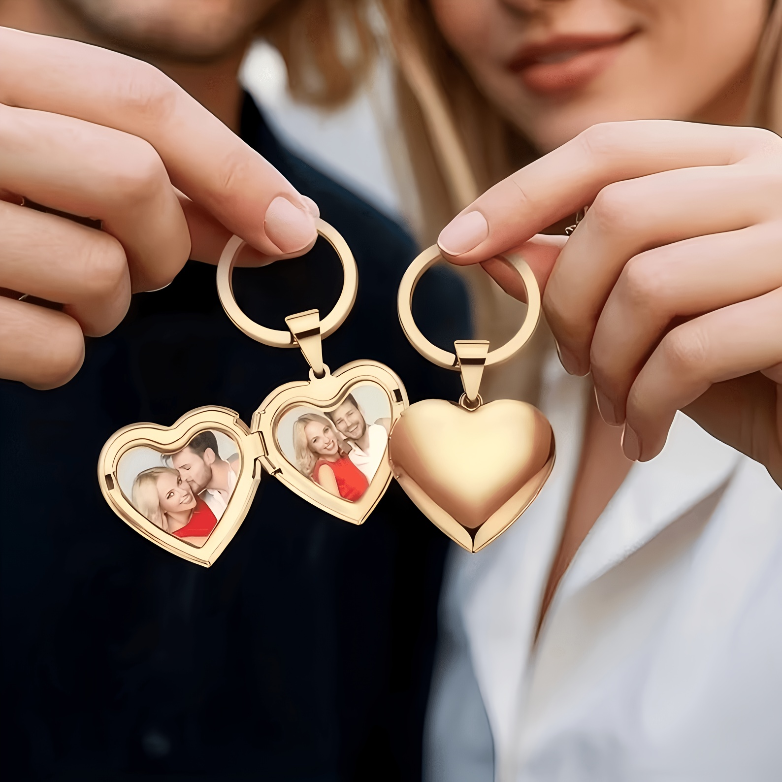 Photographic Memory - Custom 1/2 Photo Heart Frame Locket