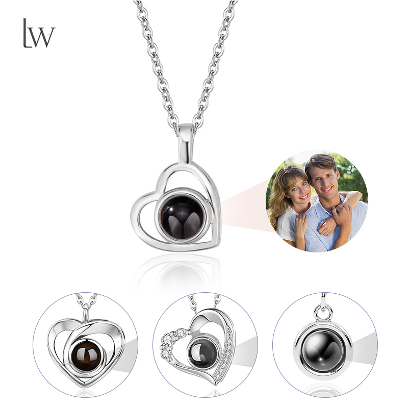 Photographic Memory - Personalized Picture Projection Necklace Custom Photo