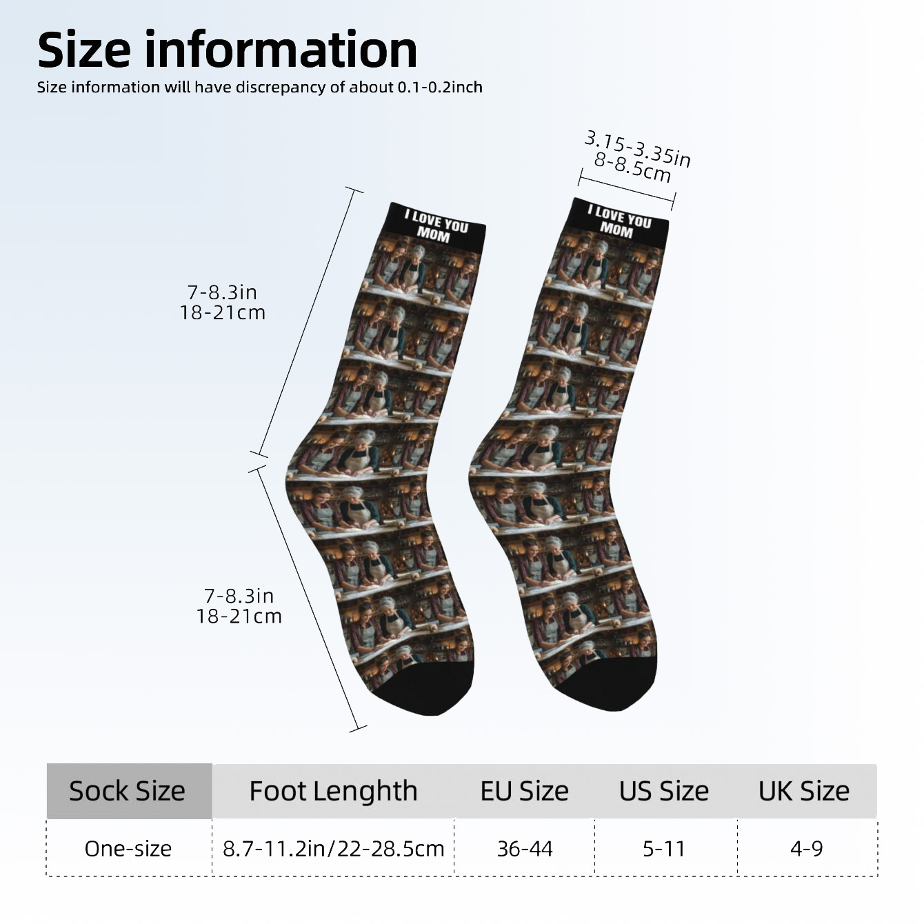 Customized photo socks  Unisex - огляд і ціна Photographic Memory