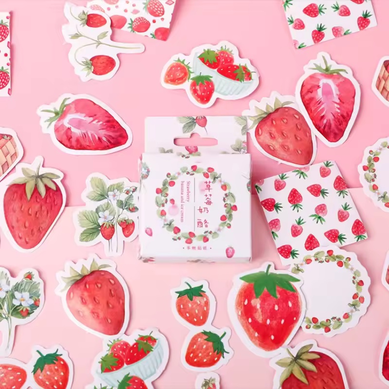 45Pcs Fruit Strawberry Box Sti - огляд і ціна Photography Magazine