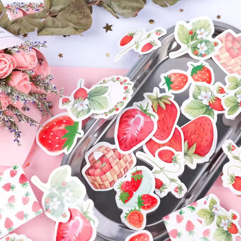 45Pcs Fruit Strawberry Box Sti - огляд і ціна Photography Magazine