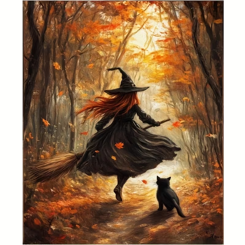 Retro Alloween Autumn Witch On - огляд і ціна Photography Object