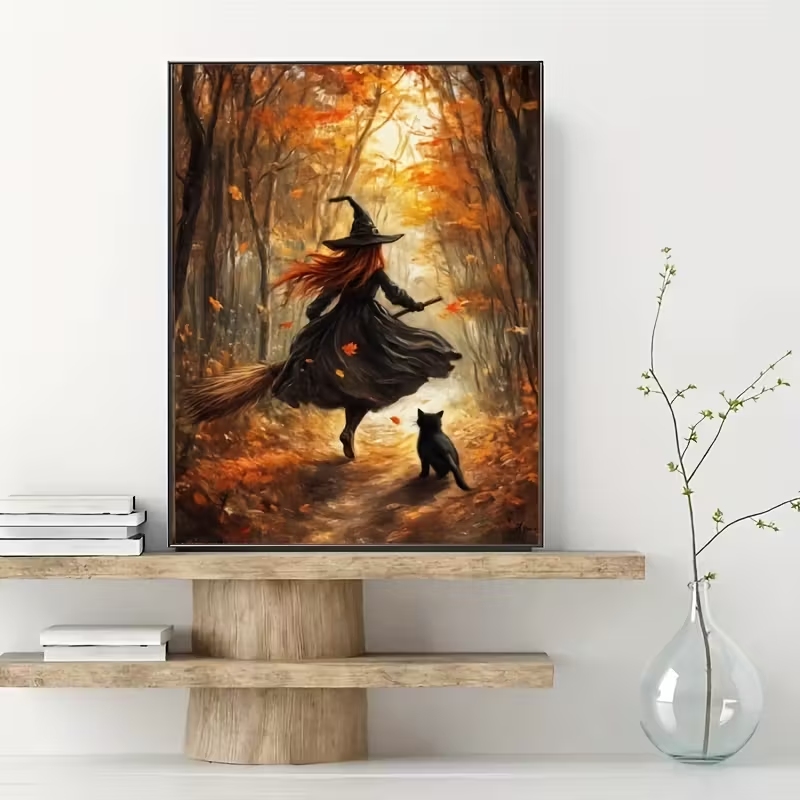 Retro Alloween Autumn Witch On - огляд і ціна Photography Object